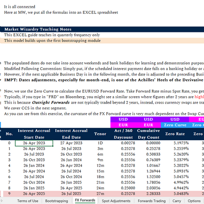 EXCEL Guide: FX Forwards, Carry and Options